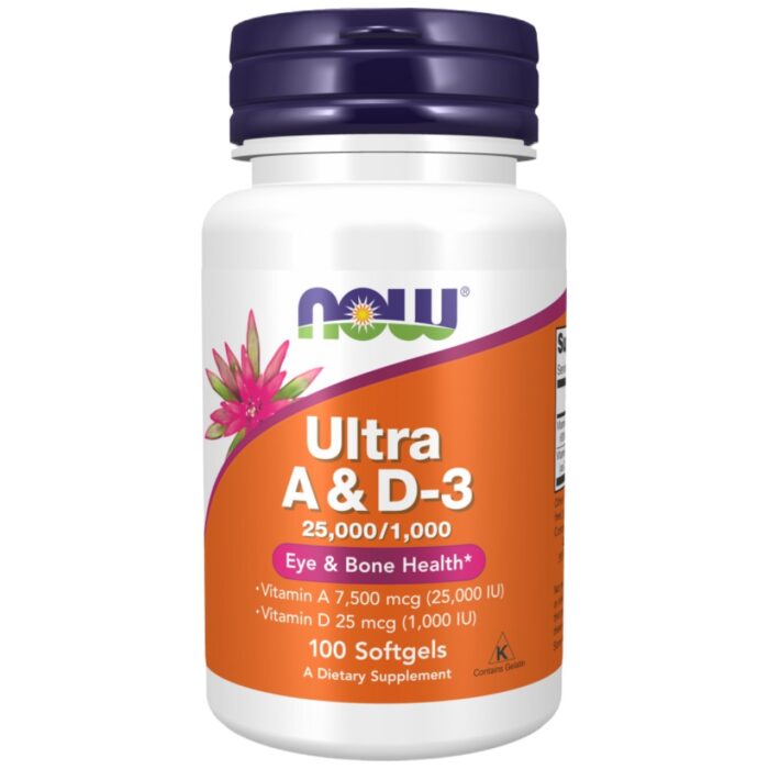 Ultra A & D-3 | Vitamin A 25.000 & Vitamin D 1000 IU - Image 1