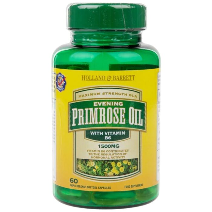 Evening Primrose Oil 1500 mg | Plus Vitamin B6 - Image 1