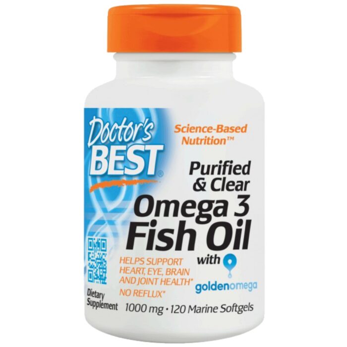 BEST Omega 3 Fish Oil 1000 mg / Purified & Clear - Image 1