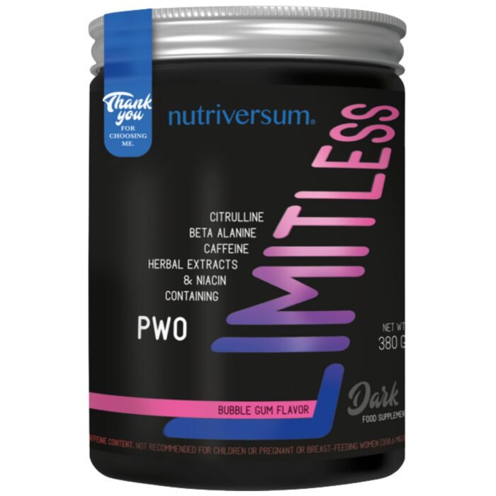 Limitless Dark | Fat Burning Pre-Workout Formula - Image 1