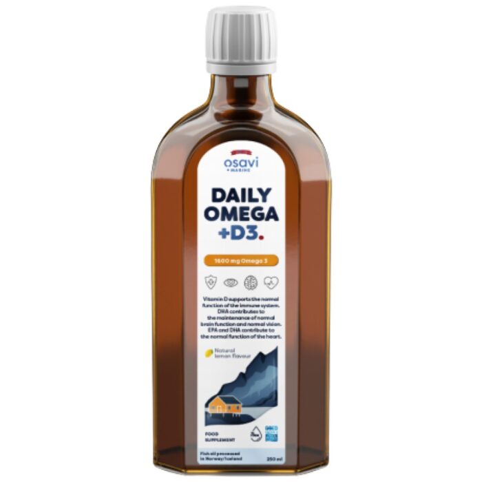 Daily Omega + D3 Liquid | Natural Lemon Flavored - Image 1