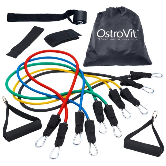Тренировъчен комплект ластици 11 части / Resistance Band Set - Image 1