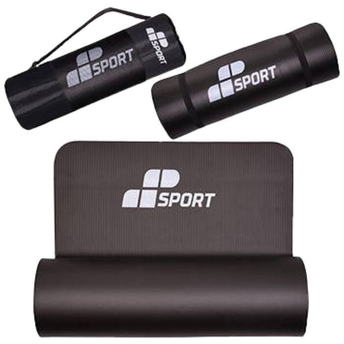 NBR Fitness Yoga Mat / Постелка за фитнес и йога / 180см х 60см х 1см - С чанта за носене - Различни цветове - Image 1