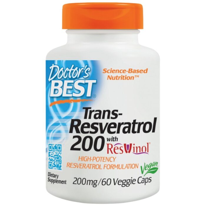 Trans-Resveratrol 200 mg | with ResVinol-25 - Image 1