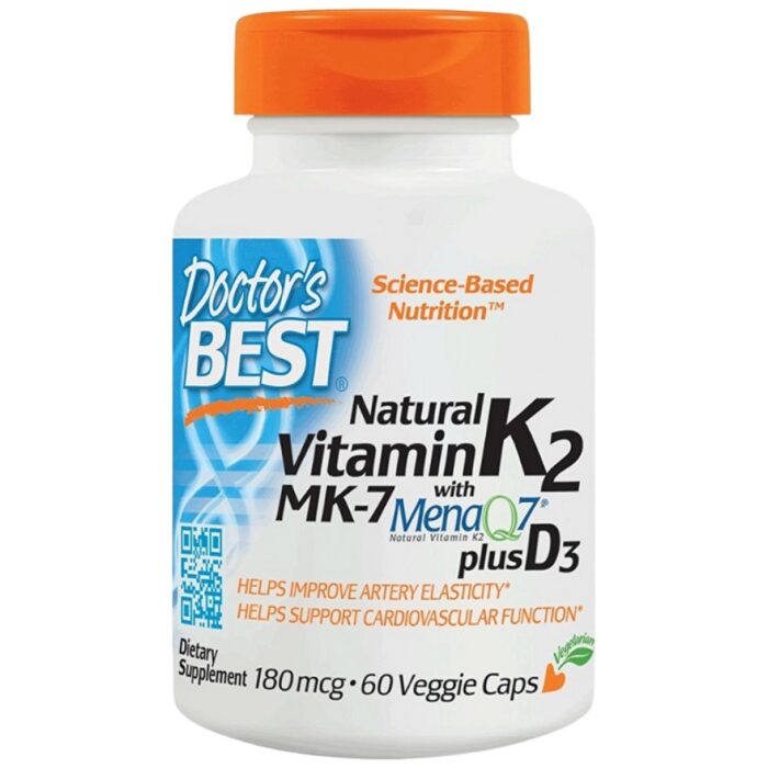 BEST Natural Vitamin K2 MK-7 180 mcg | Plus D-3 - Image 1