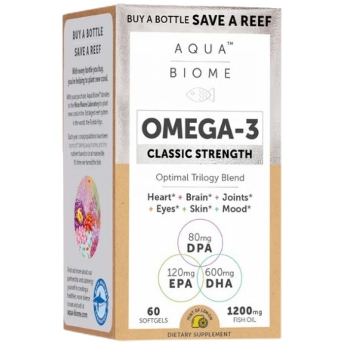 Aqua Biome Omega-3 Classic Strength 1200 mg - Image 1
