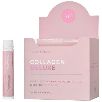 Collagen Deluxe Liquid | Hydrolyzed Marine Collagen Peptides with Hyaluronic Acid, Vitamins and Minerals