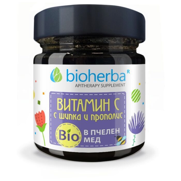 Bio Honey with Vitamin C,Rose Hips and Propolis - Image 1