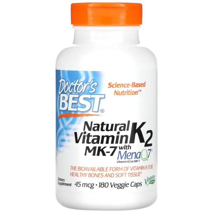 BEST Natural Vitamin K2 MK-7 45 mcg - Image 1