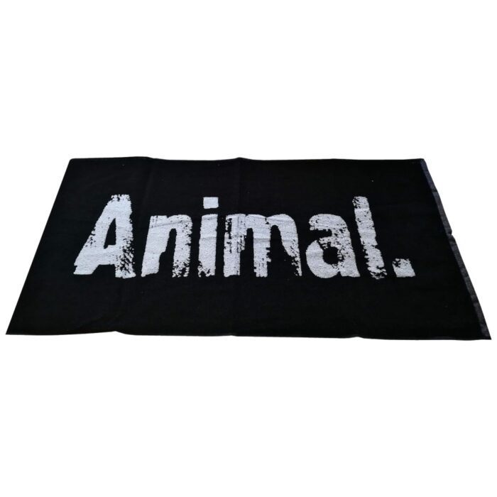 Animal Gym Towel - Black | 100 x 50 cm - Image 1