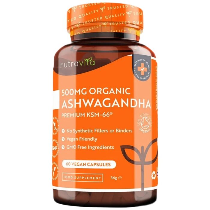 Organic Ashwagandha KSM 66 500 mg - Image 1
