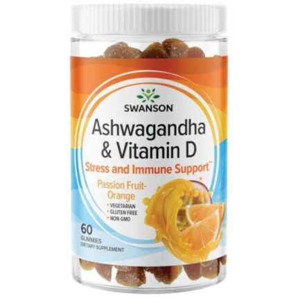 Ashwagandha Gummies with Vitamin D | Passion Fruit Orange