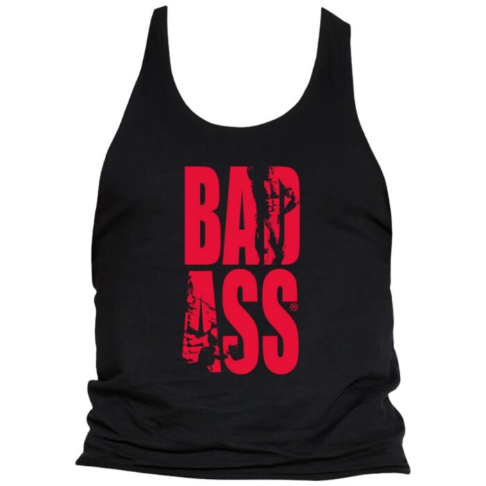 Bad Ass TankTop | Black-Red - Image 1