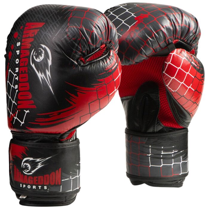 Boxing Gloves Genuine Leather - Black - Image 1