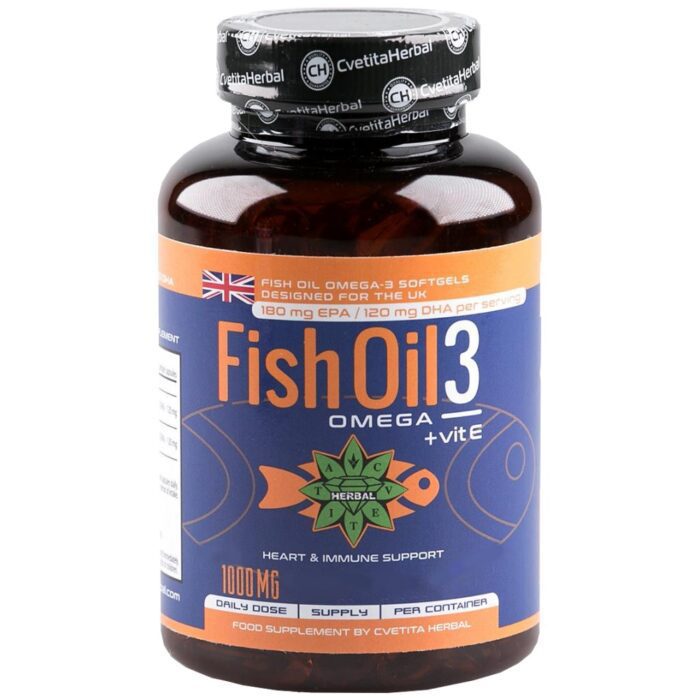 Fish Oil 3 + Vitamin E 1000 mg - Image 1