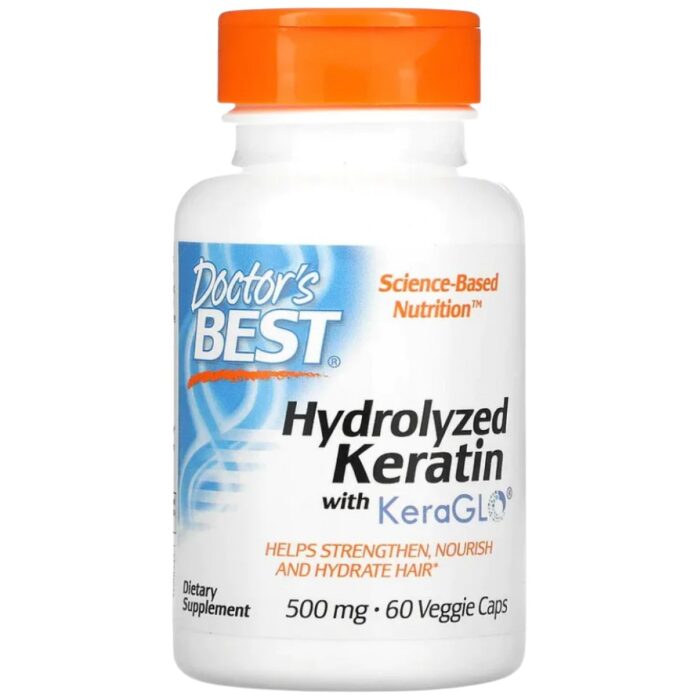Hydrolyzed Keratin 500 mg | with KeraGLO® - Image 1