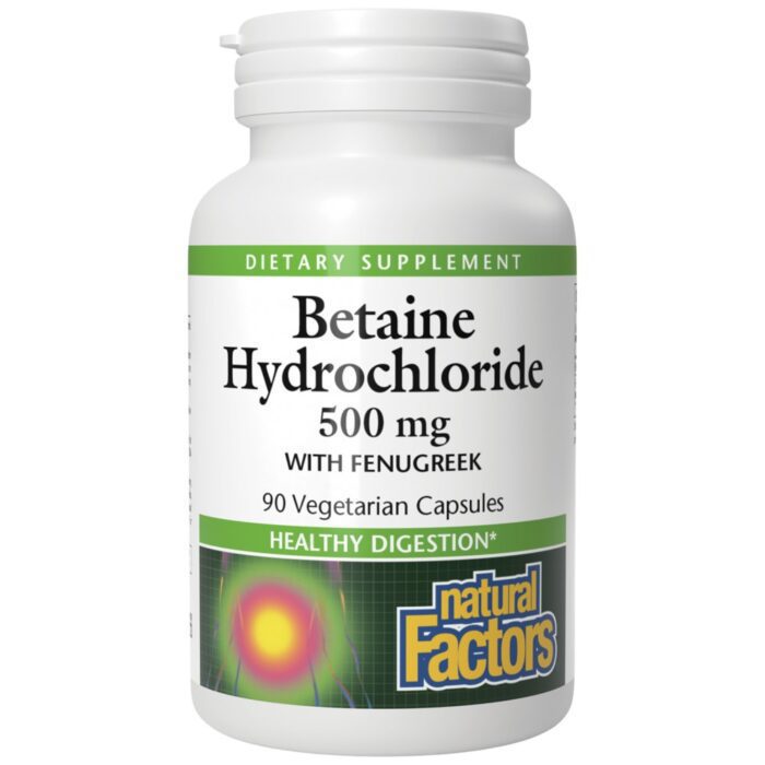 Betaine Hydrochloride with Fenugreek 500 mg - Image 1