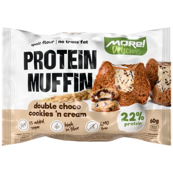 Protein Muffin Double with Zero Added Sugar | New Improved Formula - Image 1