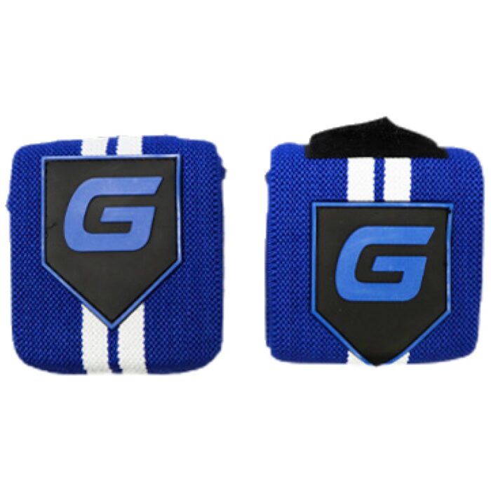 Gaspari Wrist Wraps | Тренировъчни накитници - Синьо и бяло - Image 1