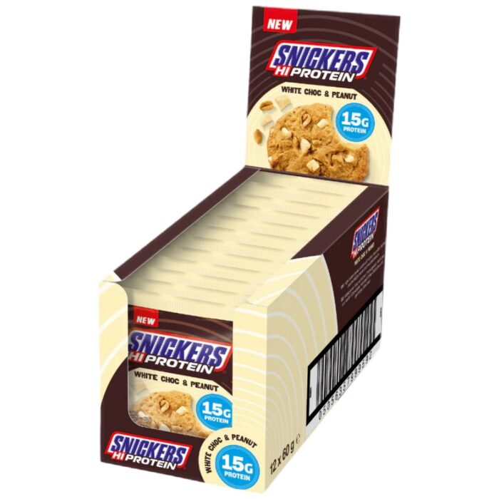 Snickers High Protein Cookie - White Chocolate & Peanut - Image 1