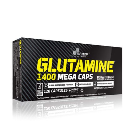 L-Glutamine Mega Caps 1400 mg. / 120 Caps.