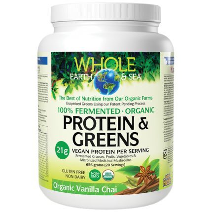 Whole Earth & Sea | 100% Fermented Organic Protein and Greens, Chocolate
