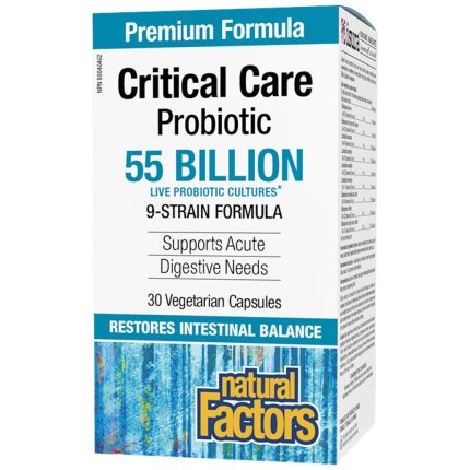 Critical Care Probiotic 55 Billion Active Cells, 9 Strain Formula