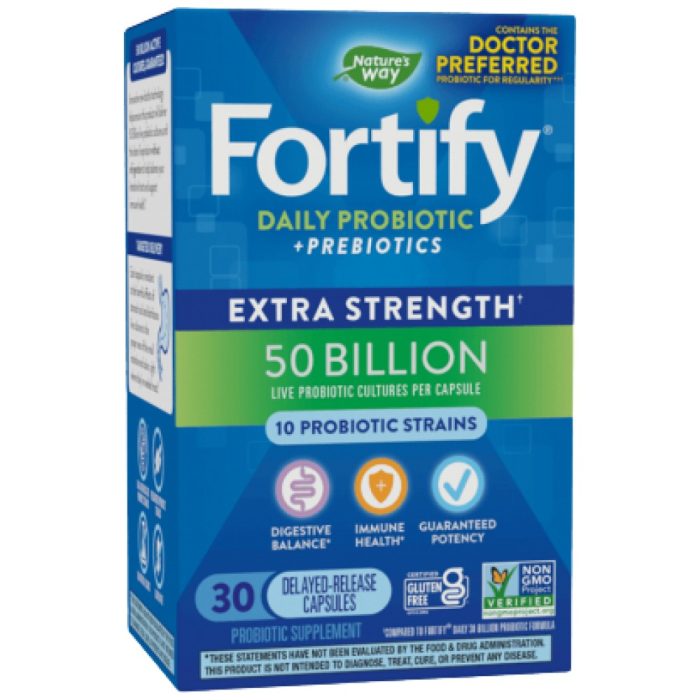 Fortify Daily 50 Billion Active Probiotics | Extra Strength - Image 1