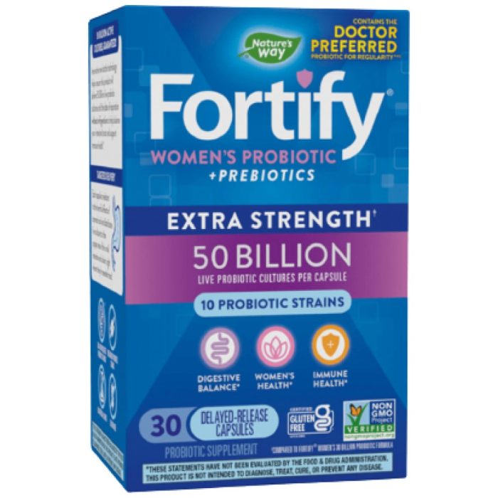 Fortify Women`s 50 Billion Active Probiotics | Extra Strength - Image 1