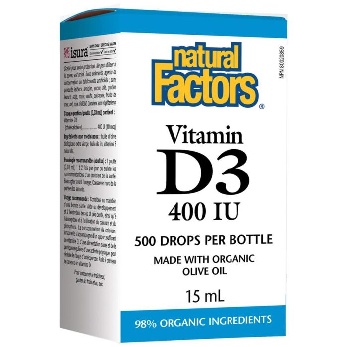 Vitamin D3 400 IU Drops - Image 1