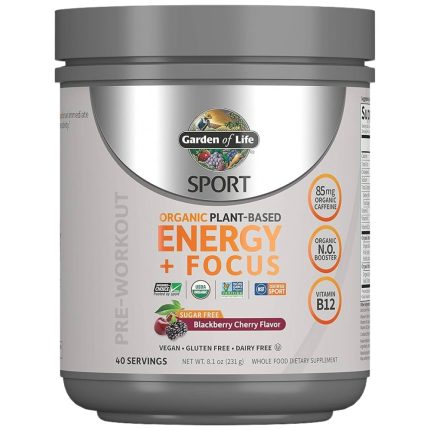 Organic Plant-Based Energy + Focus Pre-Workout | No Sugar