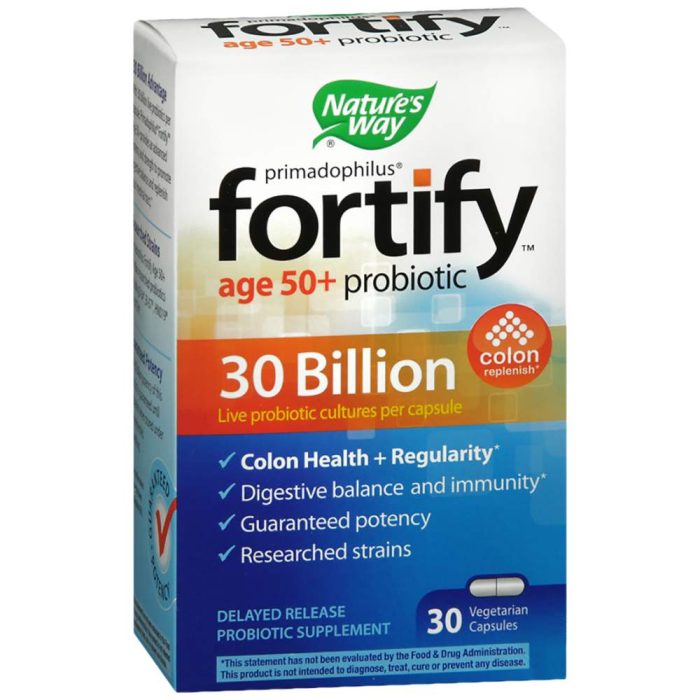 Fortify / Primadophilus Age 50+ Probiotic / 30 Billion - Image 1