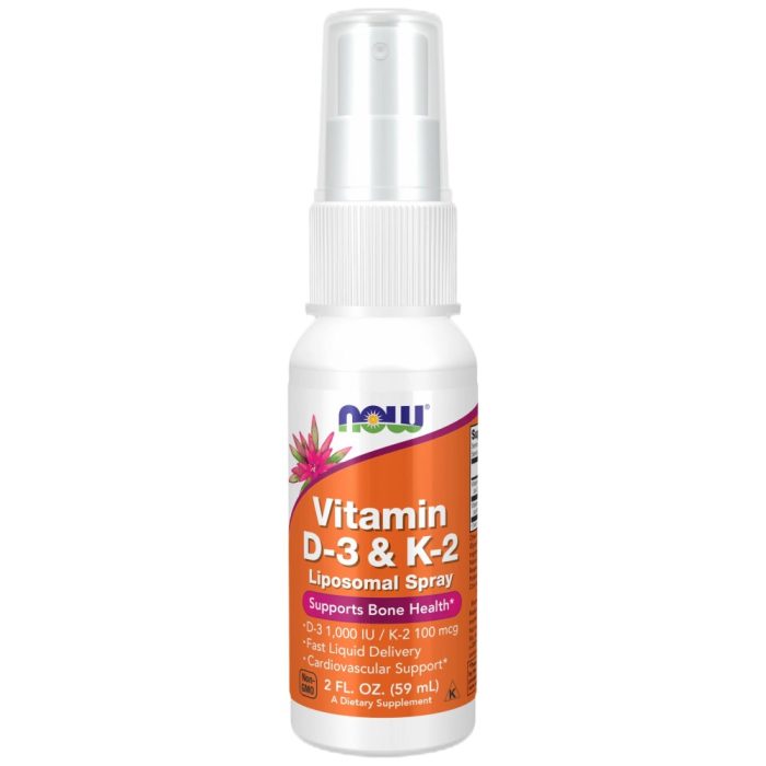Vitamin D-3 1000 IU & K-2 100 mcg | Liposomal Spray - Image 1