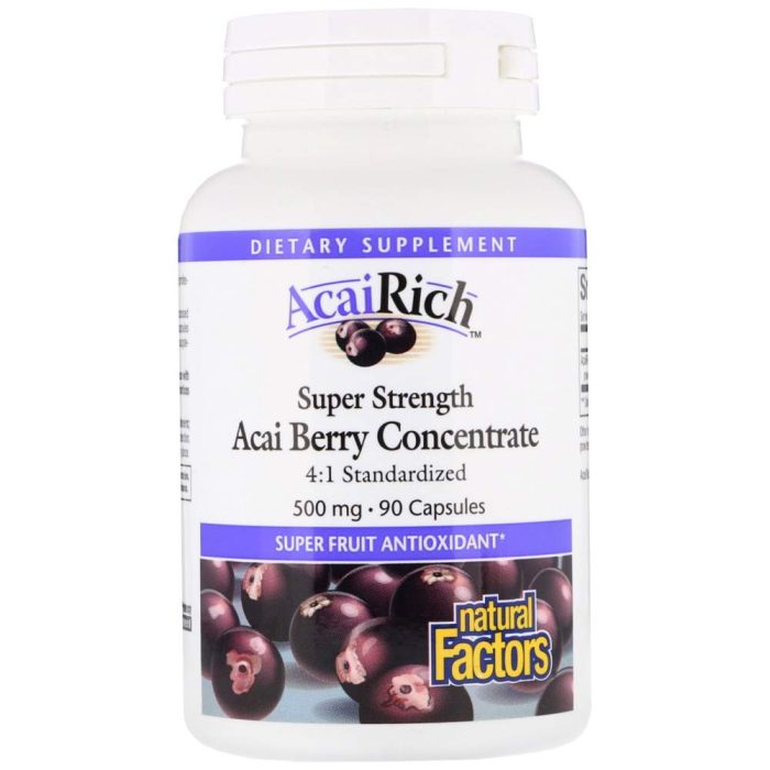 Acai Berry Concentrate 4:1 500 mg - Image 1