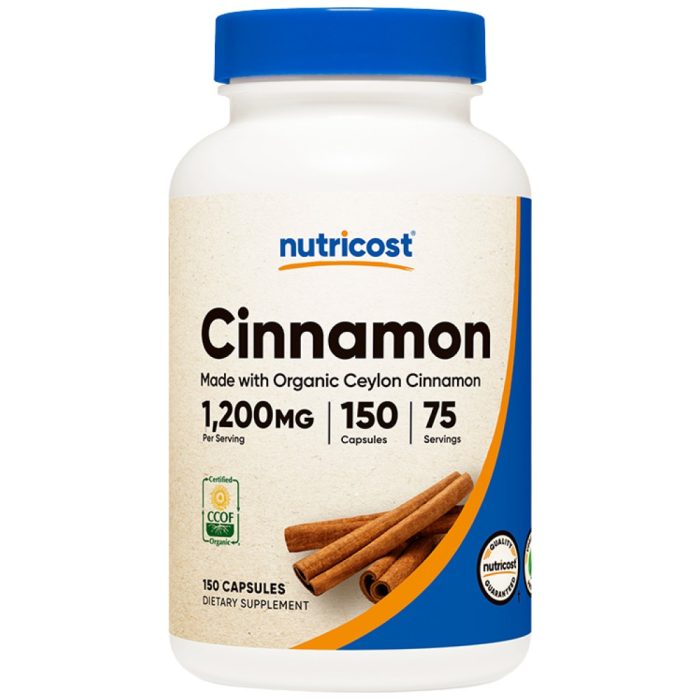 Ceylon Cinnamon 1200 mg | Made with Organic Ceylon Cinnamon - Image 1
