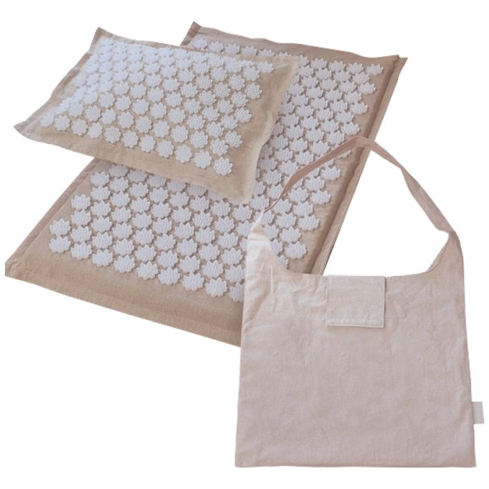 Acupressure Mat with Pillow and Bag | Акупунктурна масажираща постелка с възглавница и чанта - Image 1