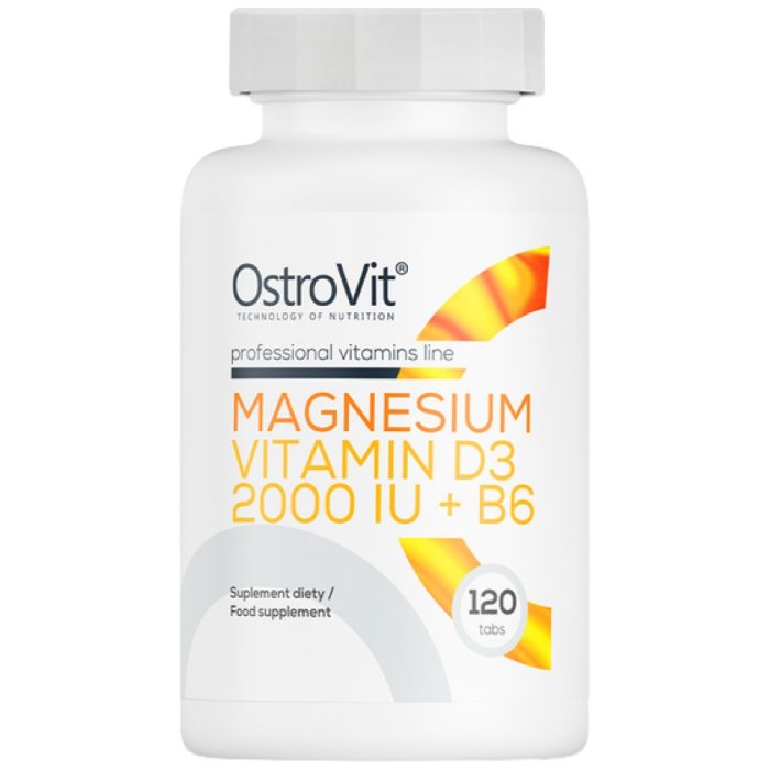 Magnesium + Vitamin D3 2000 IU + B6 - Image 1