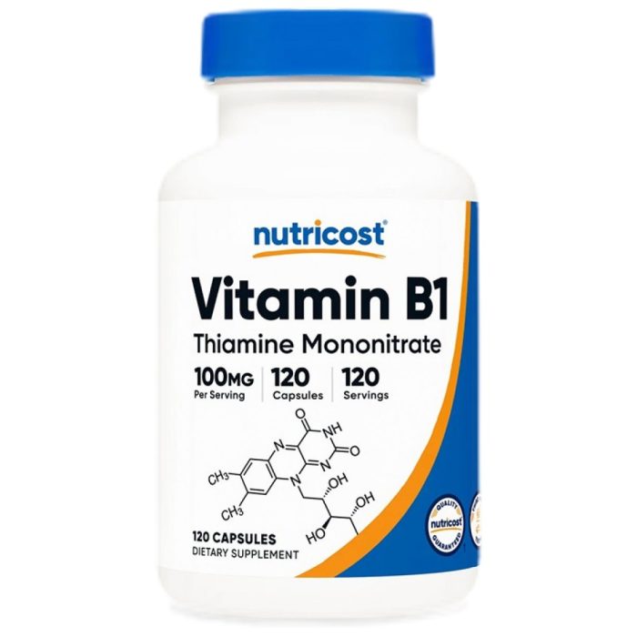 Vitamin B1 Thiamine Mononitrate 100 mg - Image 1