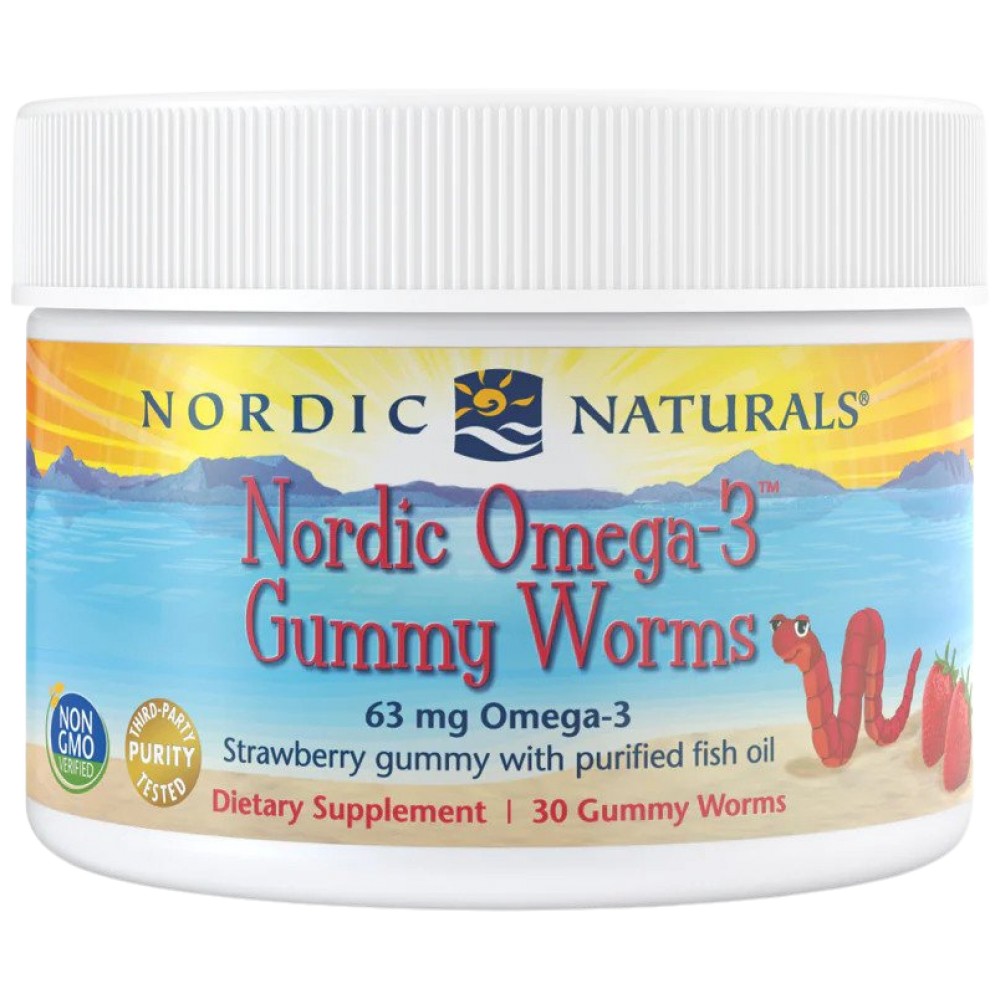 1-2080587-1000x1000 Nordic Omega-3 Gummy Worms 63 mg - Image 1