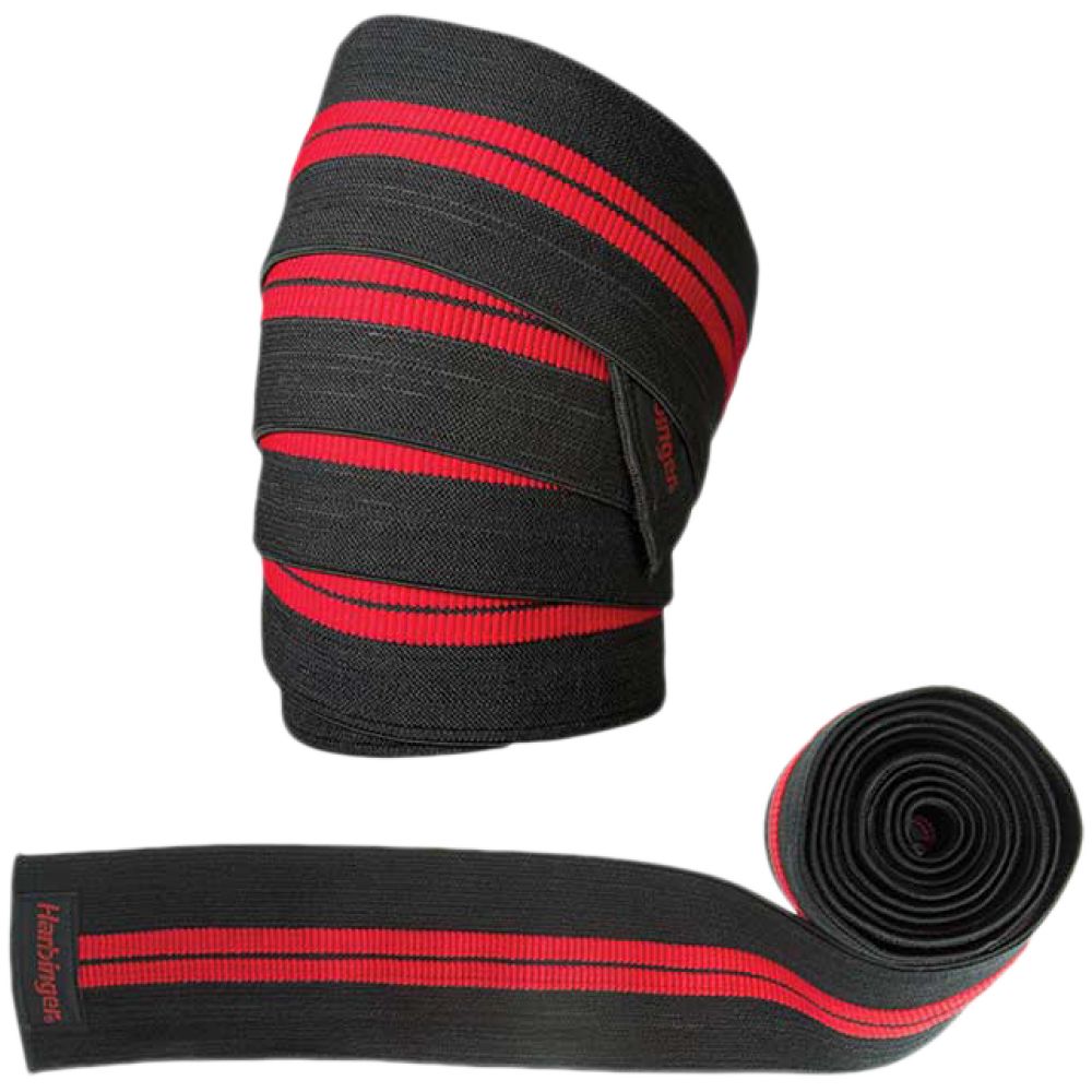 46300_HB_Product_RedLineKneeWraps_Grouped-1080x645-894195a-white-1000w Бинтове за коляно Red Line Knee Wraps - Black/Red - Image 1