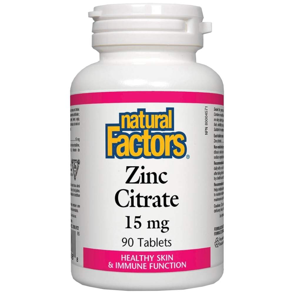 Natural-Factors-Zinc-Citrate-15mg-90-Tablets-4e5feb4-white-1000w Zinc Citrate 15 mg - Image 1