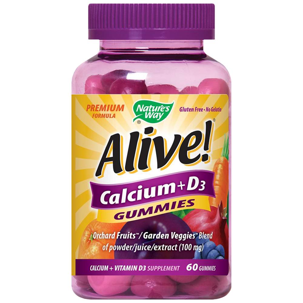 Natures_way_alive_calcium_60caps-15e7a47-white-1000w Alive! Calcium + Vitamin D3 250 mg - Image 1