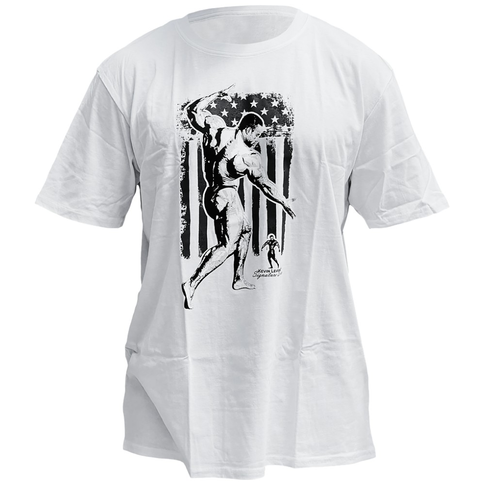 levrone_tshirt_flag_posing_wht-522f9c8-1000x1000 Kevin Levrone T-Shirt | USA Flag - White - Image 1