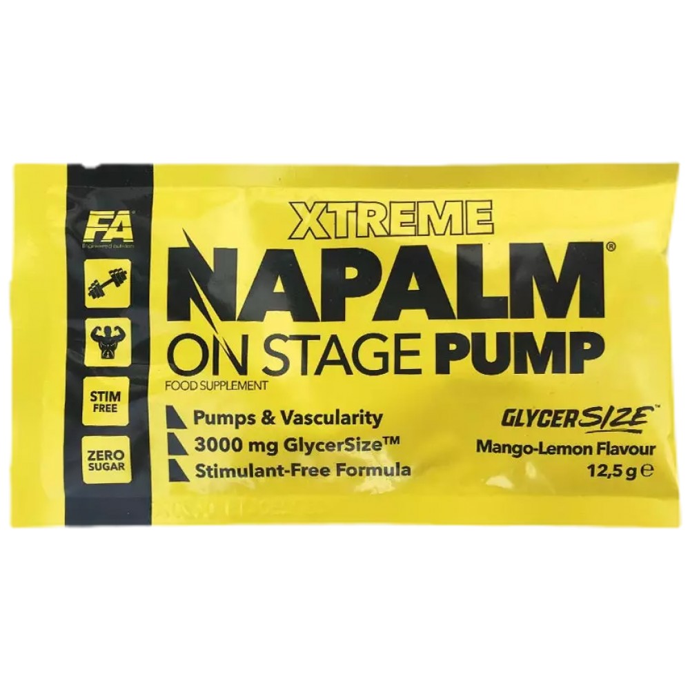 napalm-on-stage-pump-sample-12-5-g-mango-lemon-supp-f36edcc-1000x1000xwhite NAPALM On Stage Pump | Stim-Free Pre-Workout Formula - Image 1