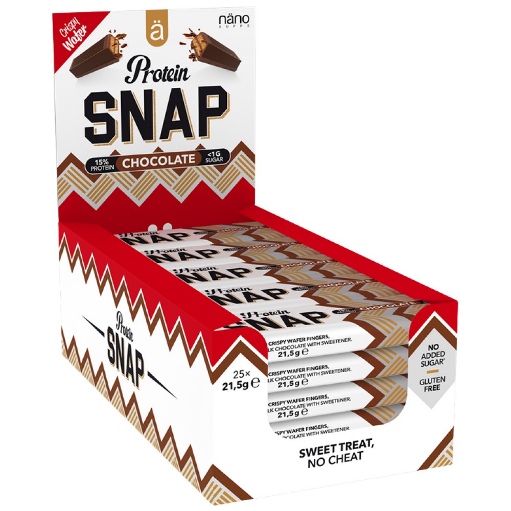 snap_chocolate_BOX_1200_ns-1624a2b-1000x1000 Protein Snap | Low Sugar Crispy Bar - Image 1