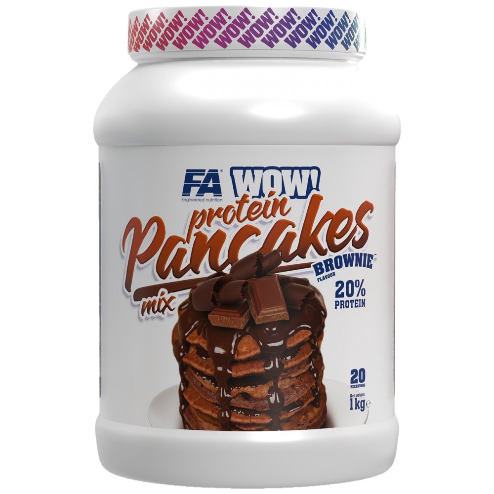 wow_protein_pancakes_brownie-1fb2315-1000x1000 WOW ! Protein Pancakes | 20% Protein - No Sugar Added - Image 1