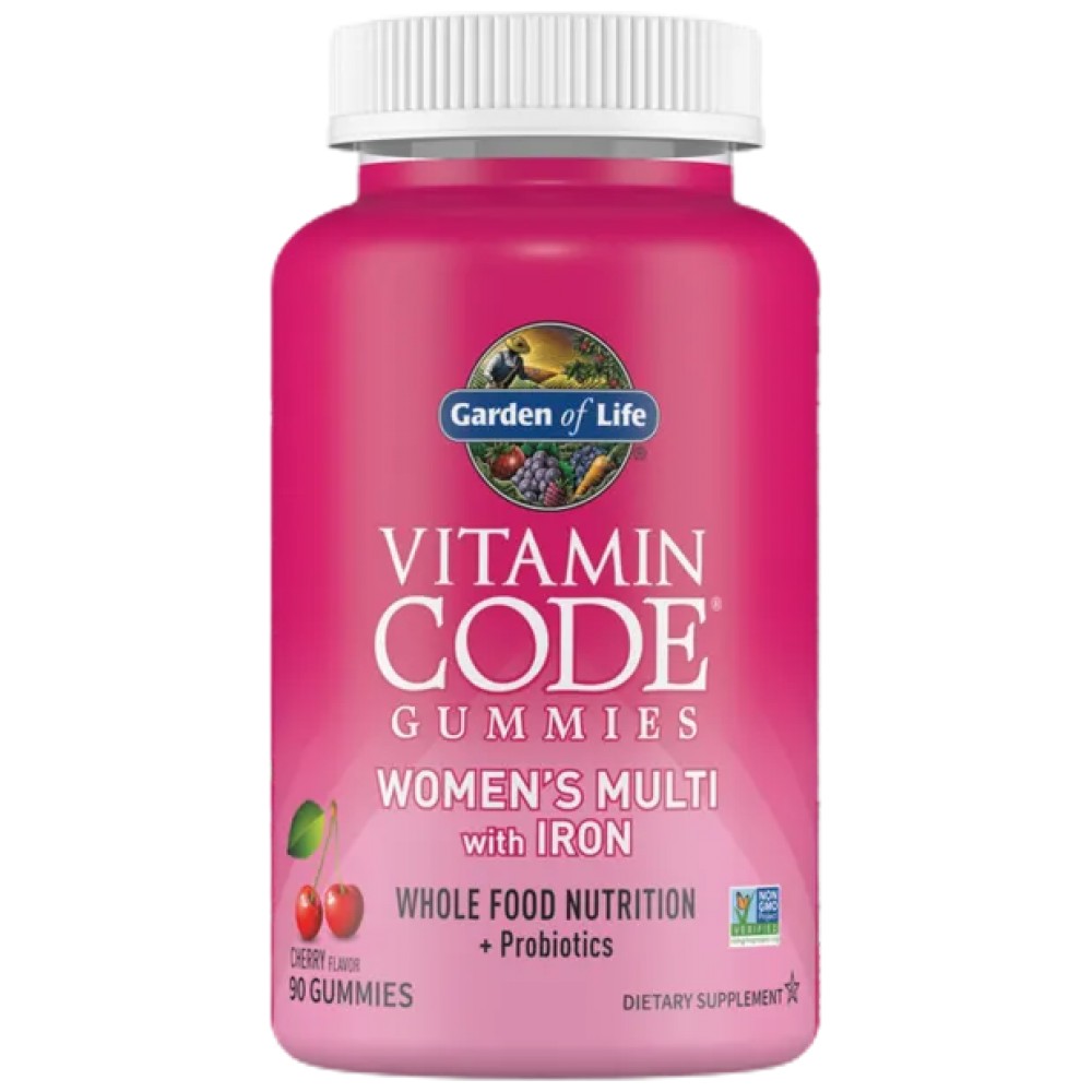 658010133272-1_1-6846be4-1000x1000 Vitamin Code Women's Multi with Iron + Probiotics Gummies - Image 1