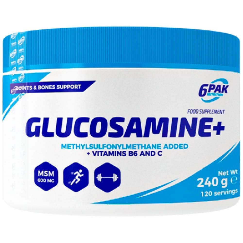 6pak_glucosamine_240g_600px-4656446-1000x1000 Glucosamine+ Powder - Image 1