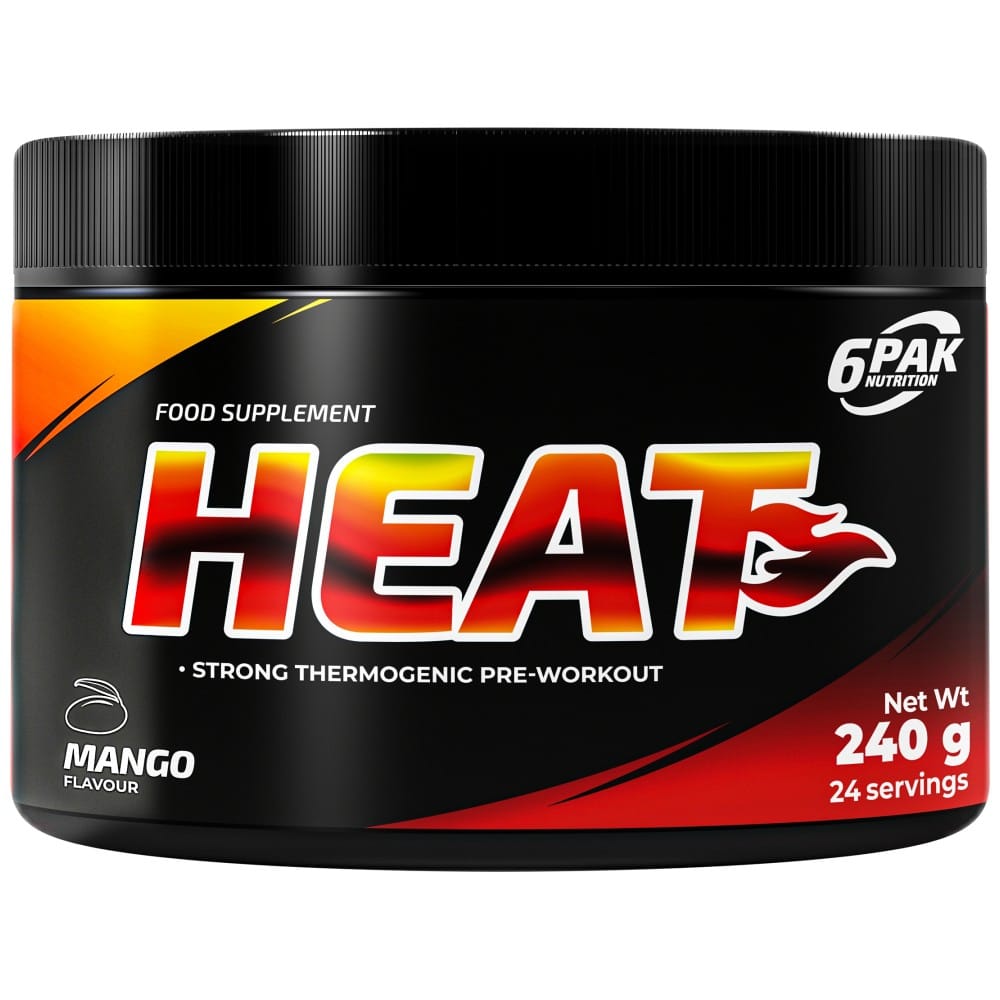 6pak_heat_240g_mango_6000px-cd40393-1000x1000 Heat | Pre-workout & Fat Burner - Image 1