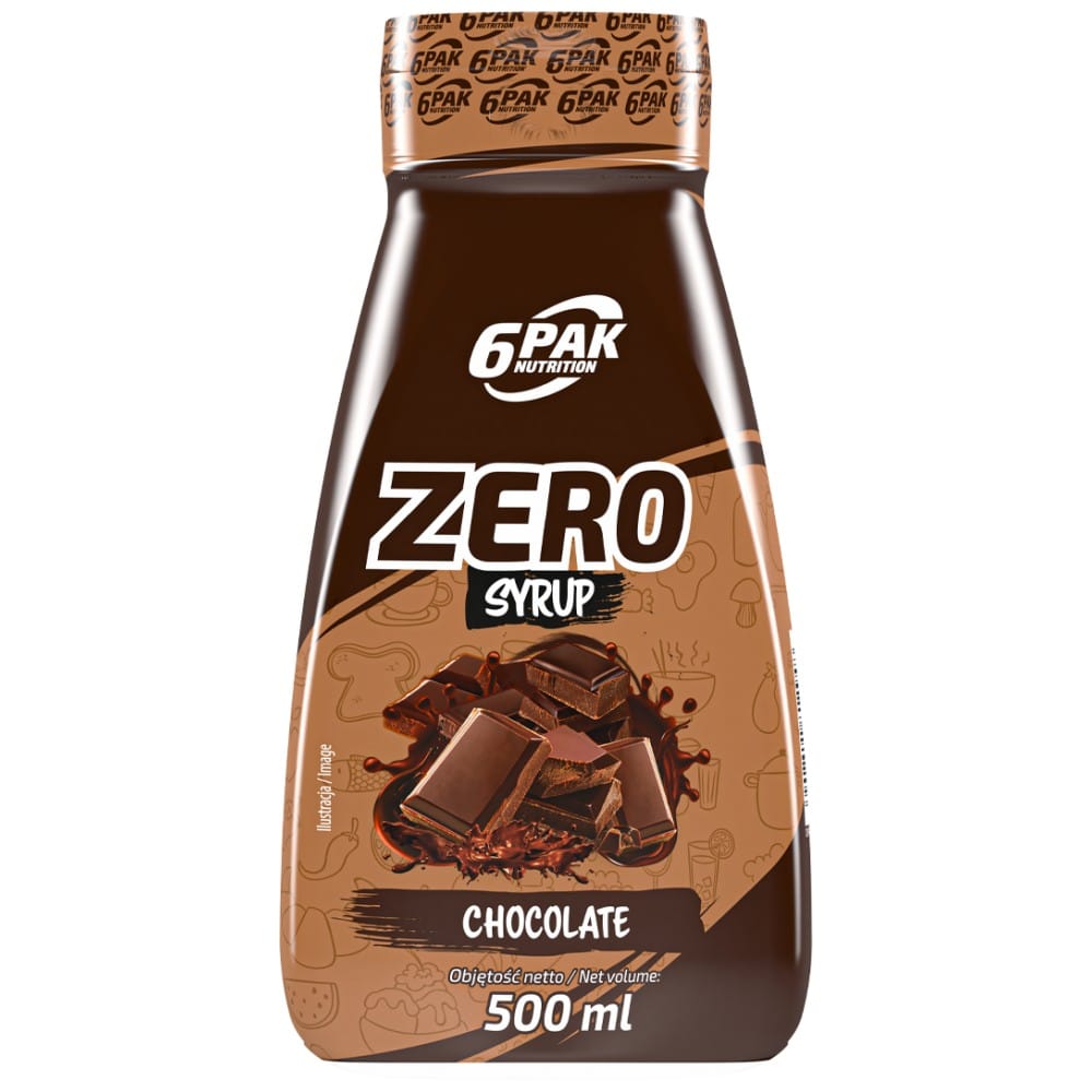 6pak_syrup_zero_chocolate_500ml_1200px_kamera1_front-da60253-1000x1000 Syrup Zero - Chocolate - Image 1